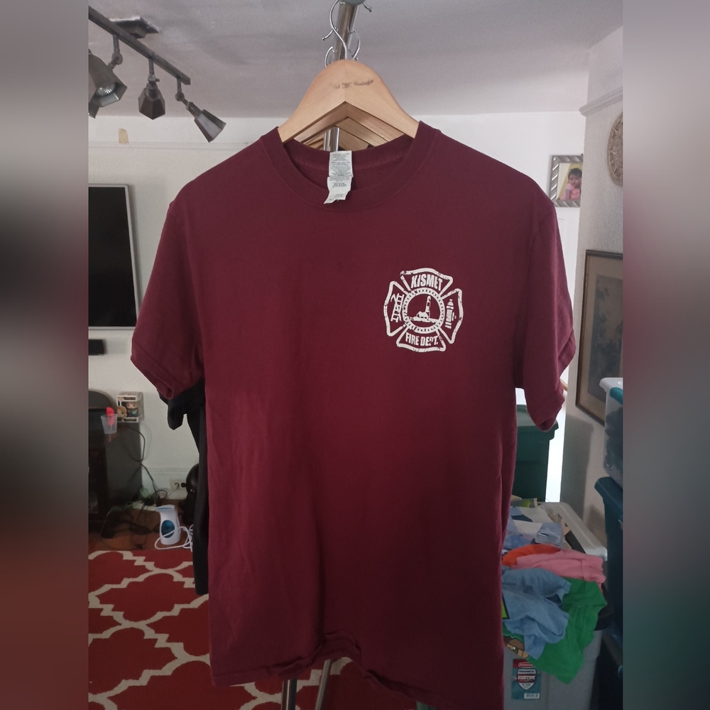 Fire Island Long Island NY fire t shirt M